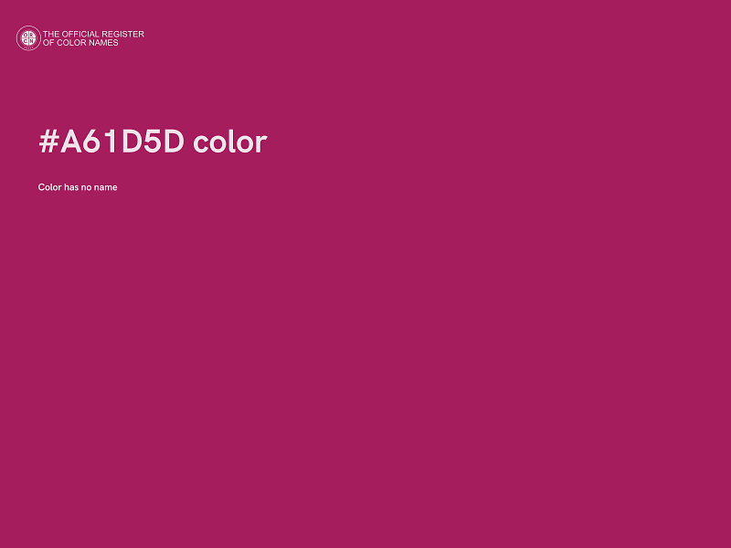 #A61D5D color image