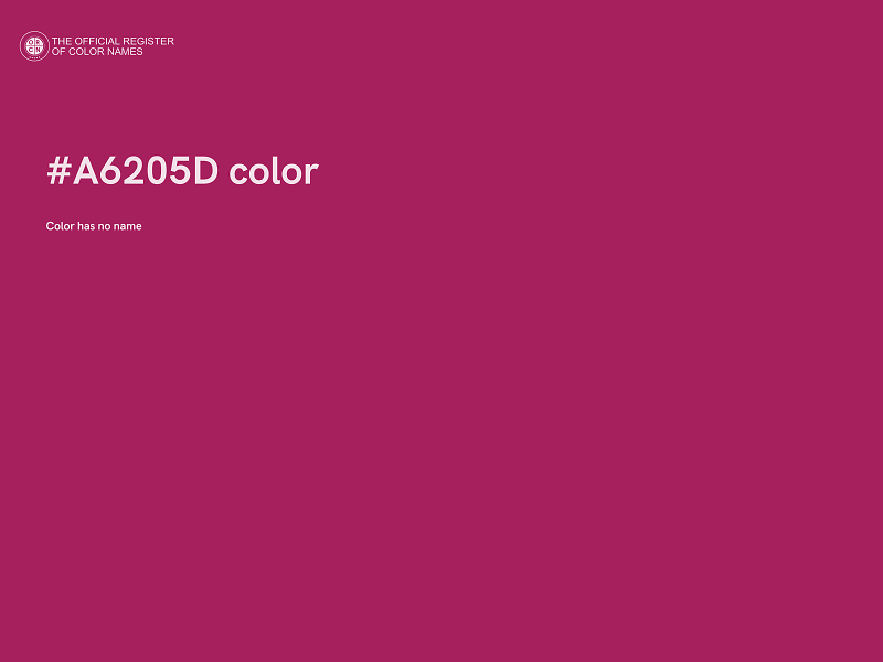 #A6205D color image