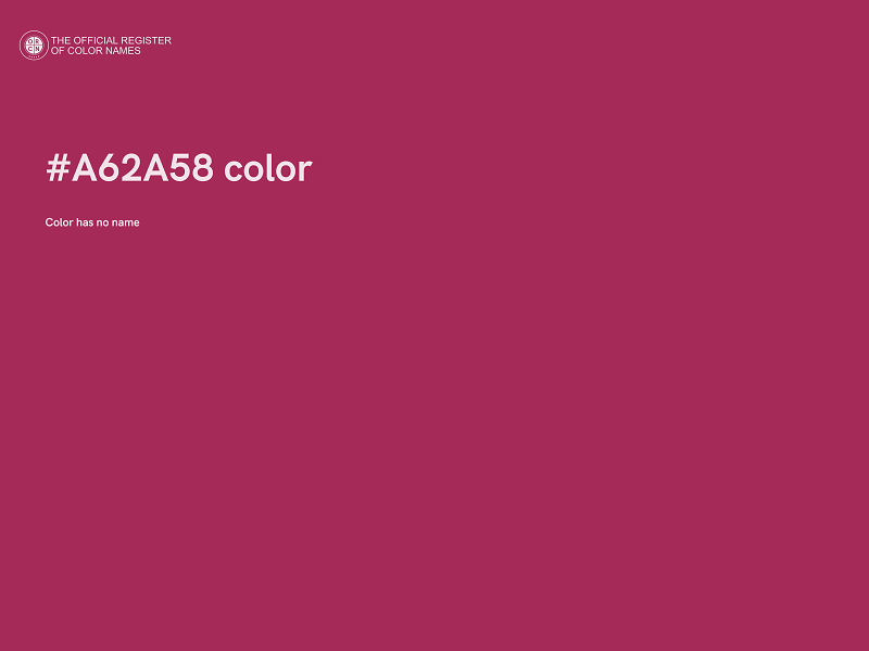 #A62A58 color image