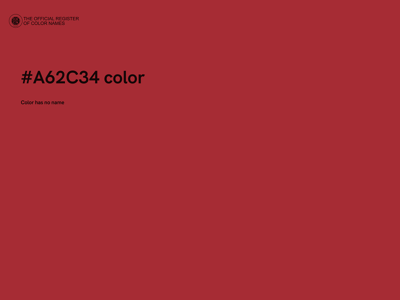 #A62C34 color image