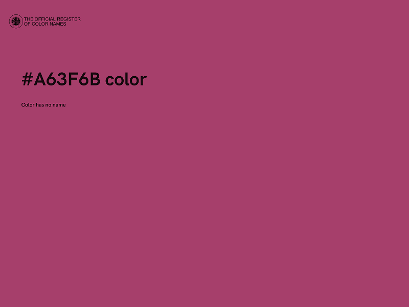 #A63F6B color image