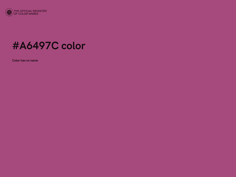 #A6497C color image