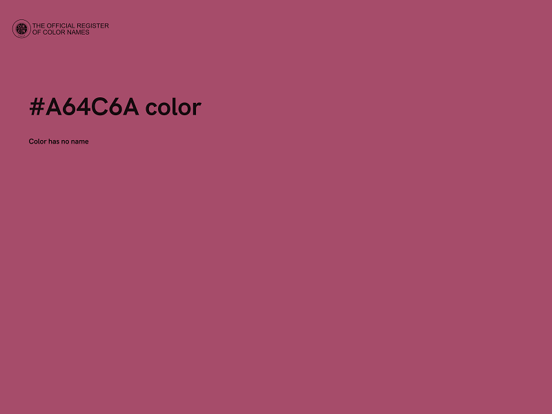 #A64C6A color image