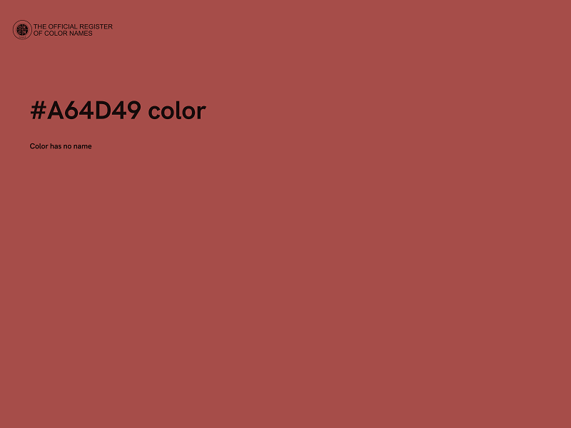 #A64D49 color image