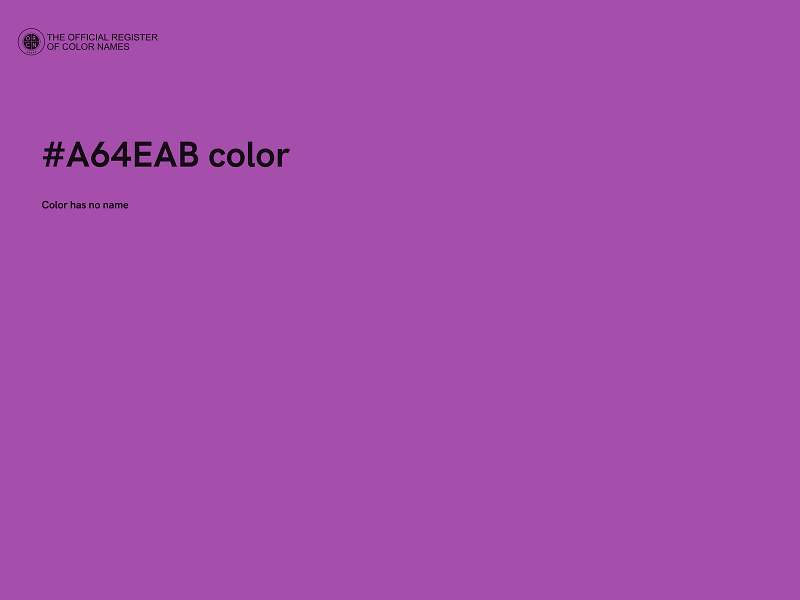 #A64EAB color image