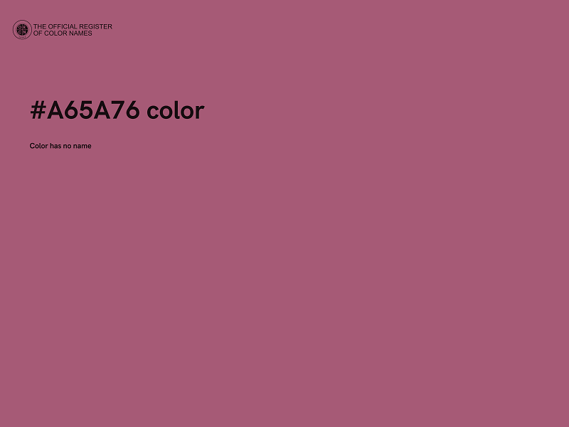 #A65A76 color image