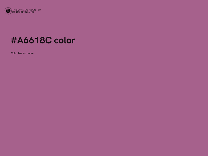 #A6618C color image