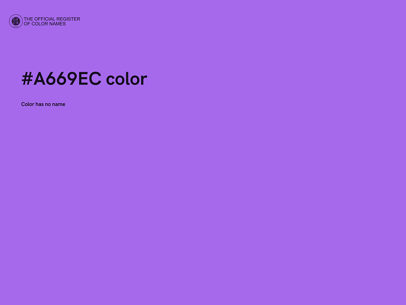 #A669EC color image