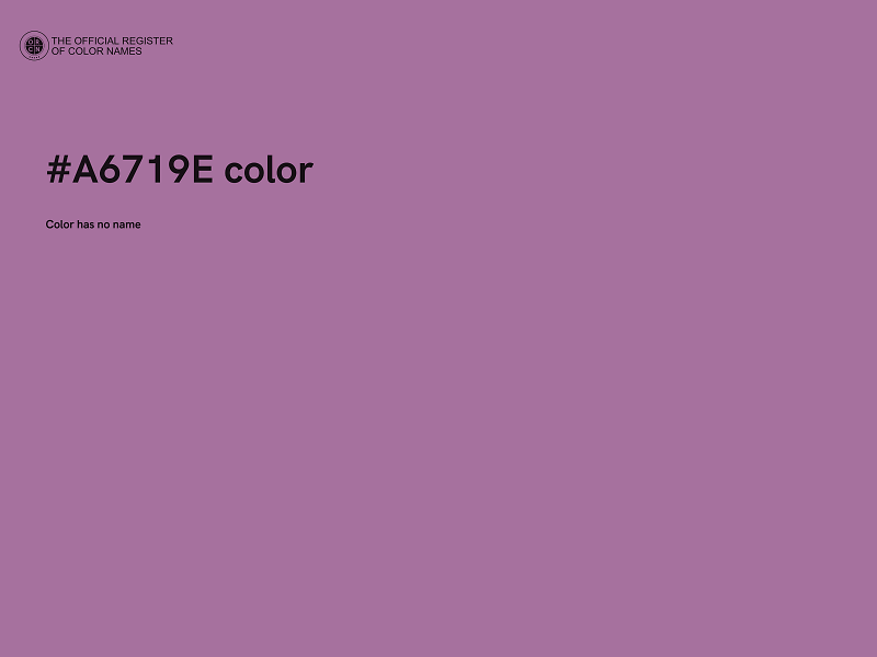 #A6719E color image