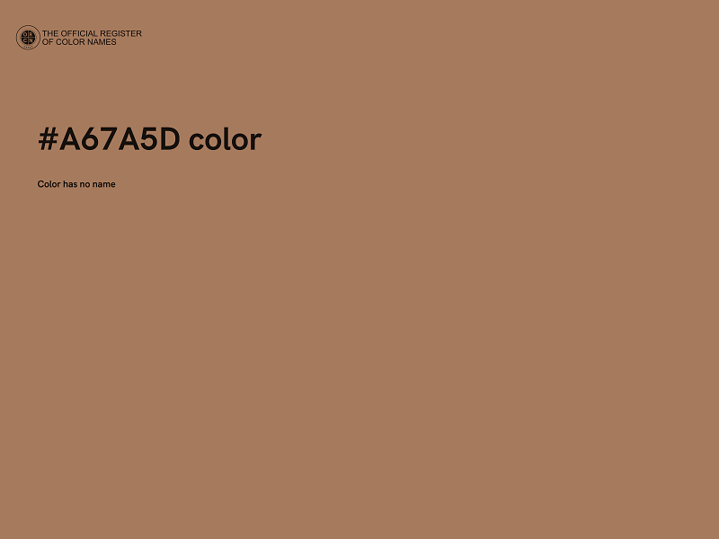 #A67A5D color image