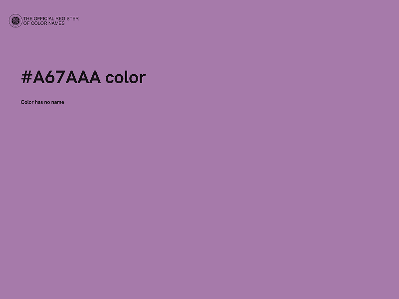 #A67AAA color image