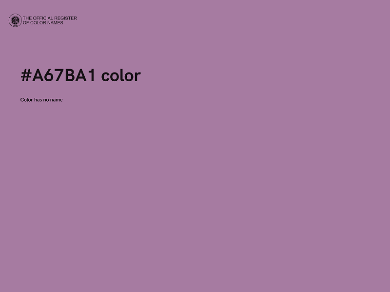 #A67BA1 color image