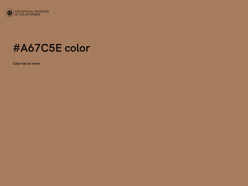 #A67C5E color image