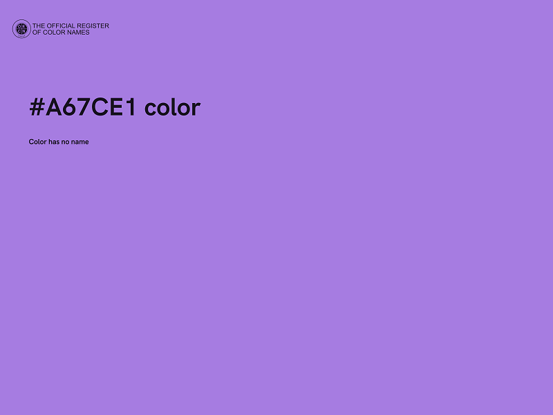 #A67CE1 color image