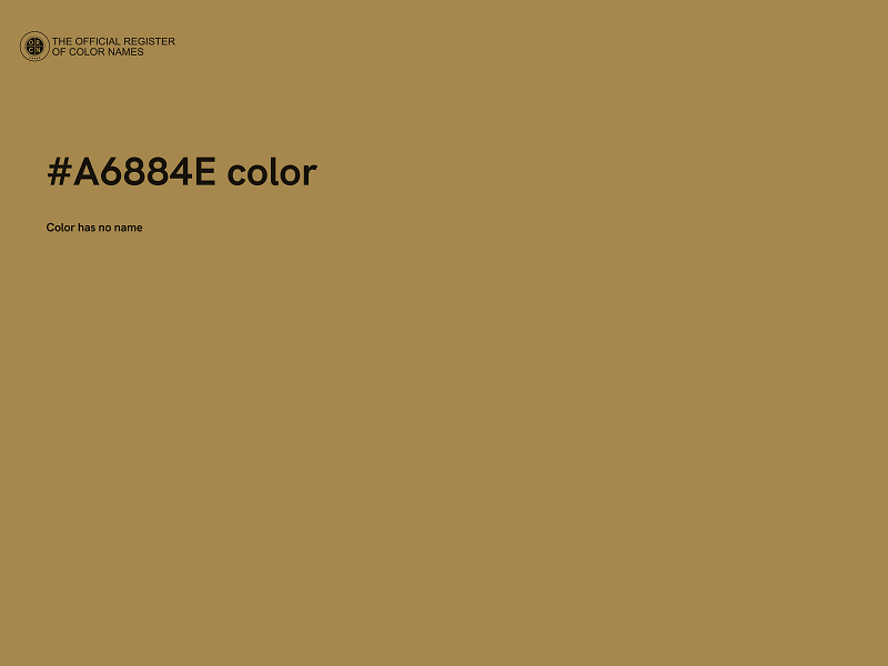 #A6884E color image