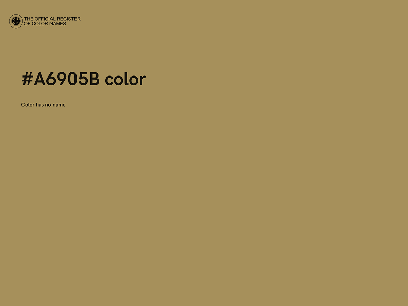 #A6905B color image