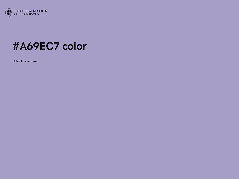 #A69EC7 color image