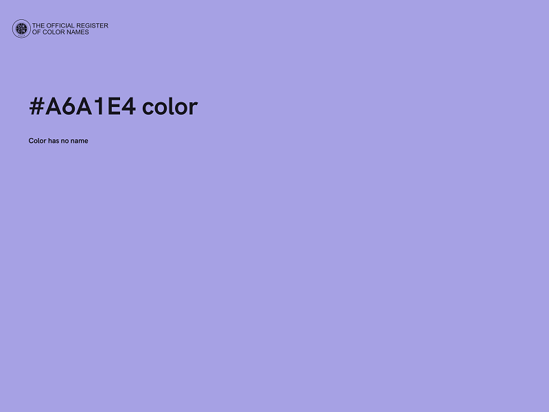 #A6A1E4 color image