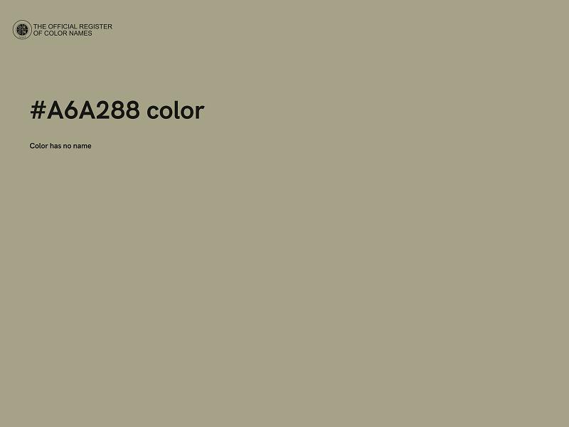 #A6A288 color image