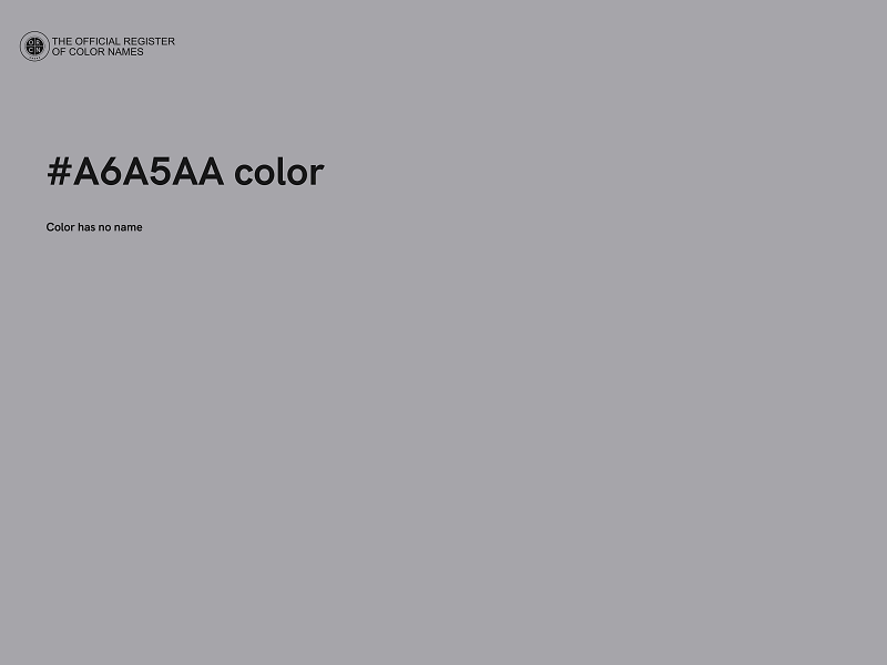 #A6A5AA color image