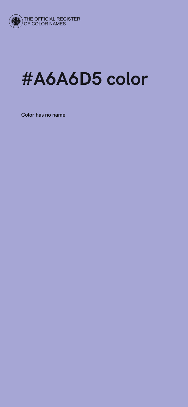 #A6A6D5 color image