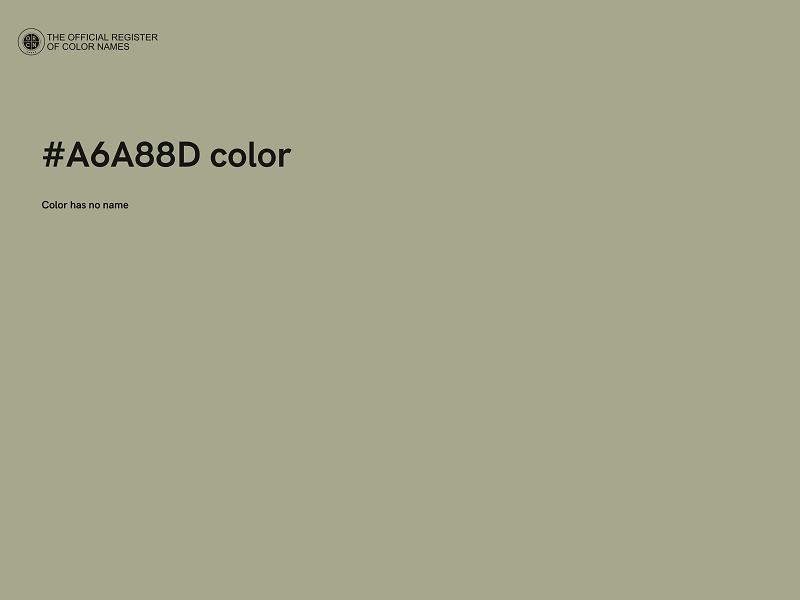 #A6A88D color image