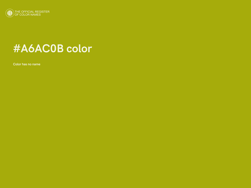 #A6AC0B color image