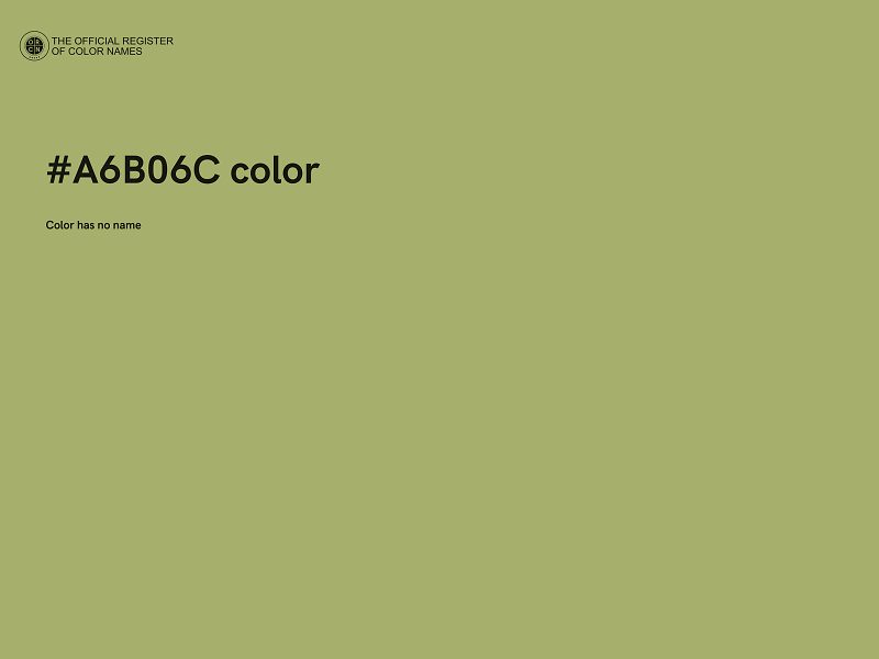 #A6B06C color image