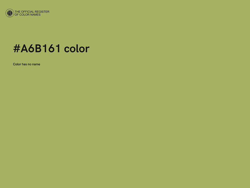 #A6B161 color image