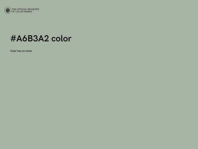 #A6B3A2 color image