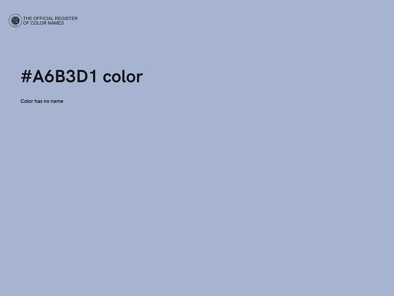 #A6B3D1 color image