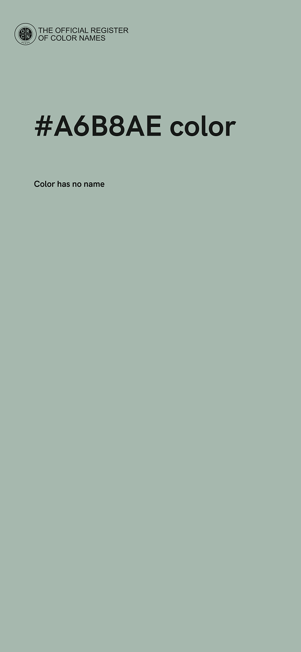 #A6B8AE color image