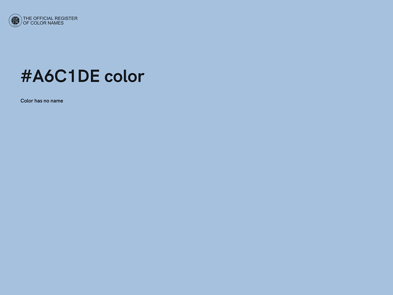 #A6C1DE color image