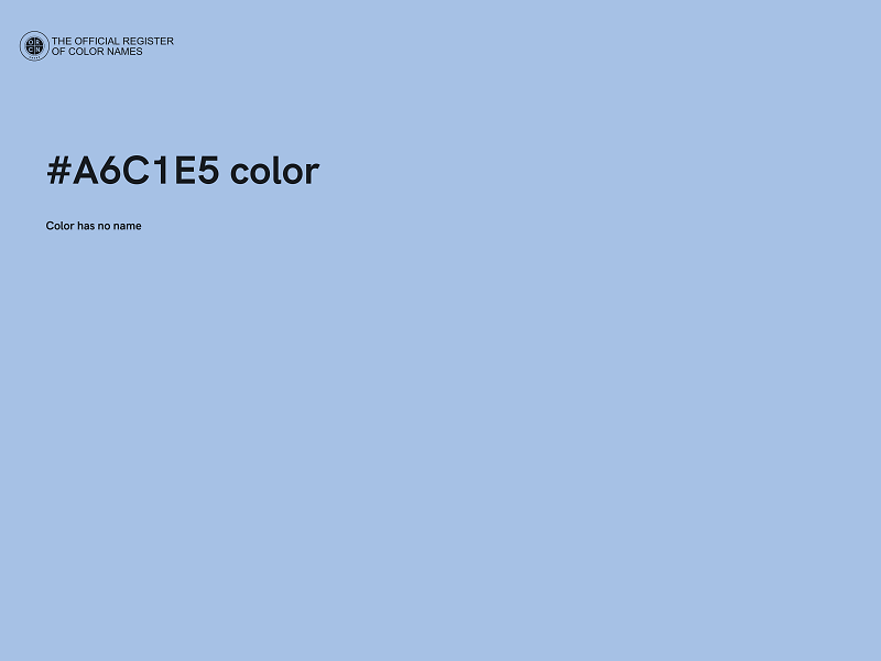 #A6C1E5 color image