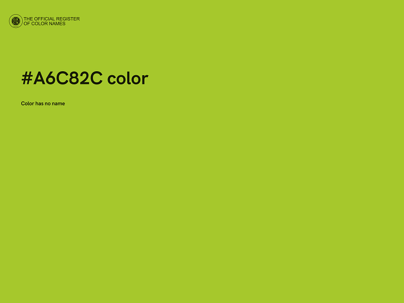 #A6C82C color image