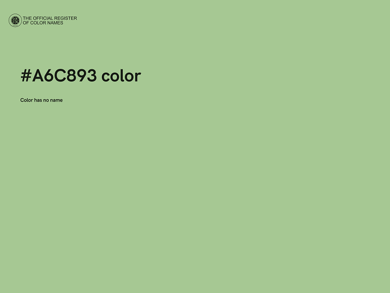 #A6C893 color image