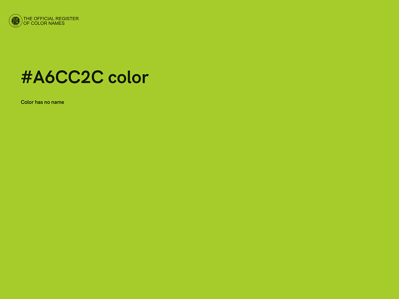 #A6CC2C color image