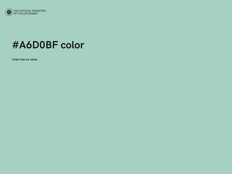 #A6D0BF color image