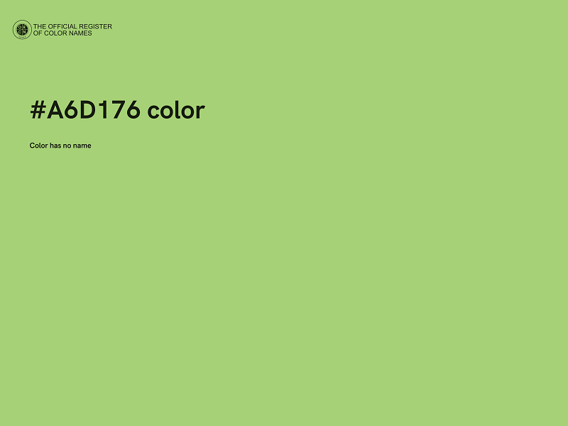 #A6D176 color image