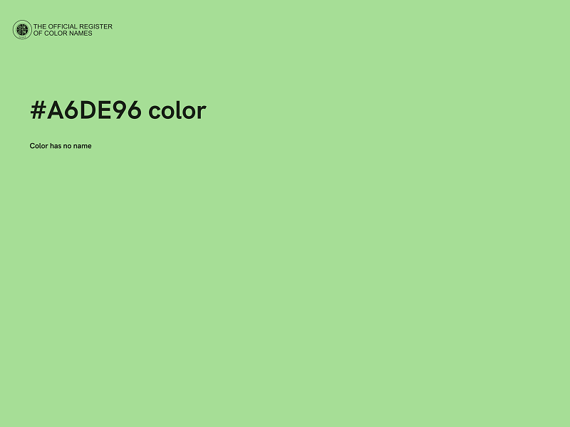 #A6DE96 color image