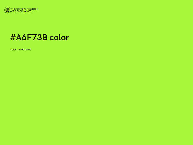 #A6F73B color image