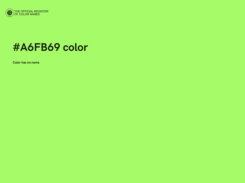 #A6FB69 color image