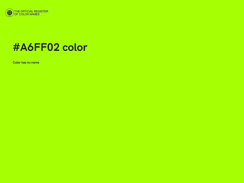 #A6FF02 color image