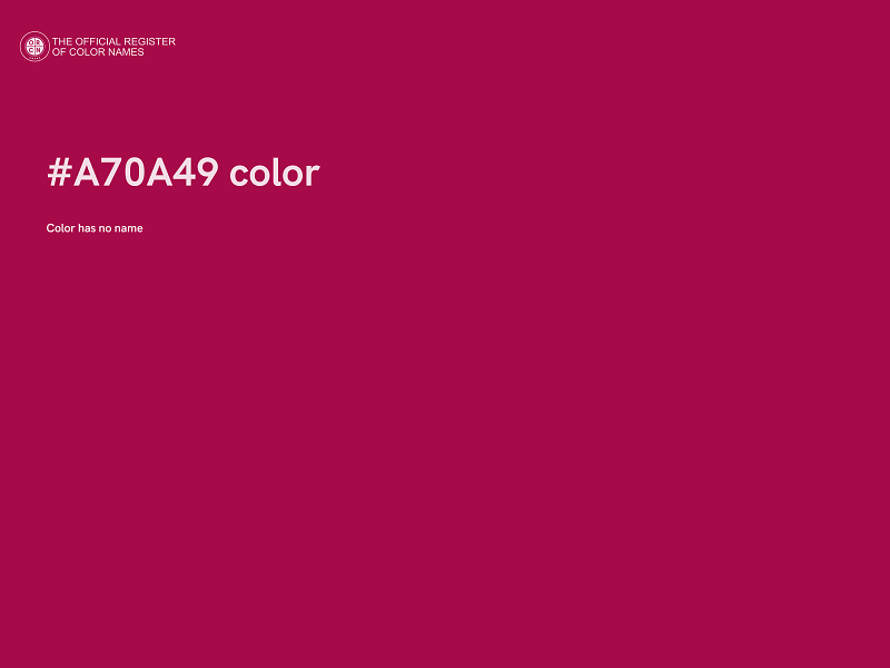 #A70A49 color image