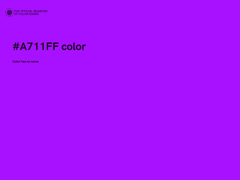 #A711FF color image