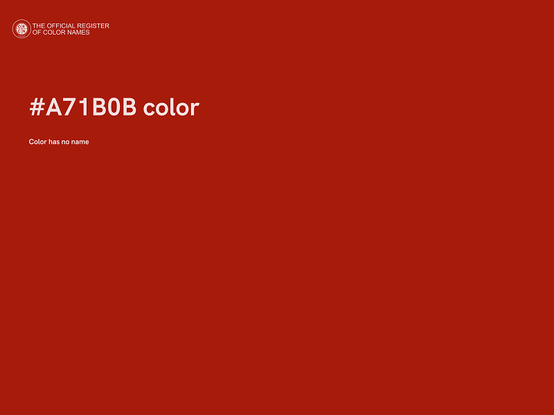 #A71B0B color image