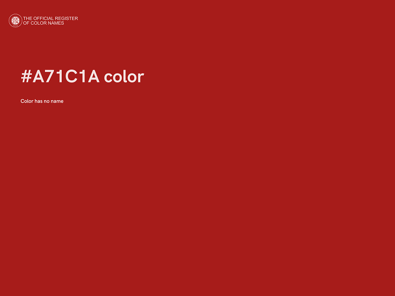 #A71C1A color image