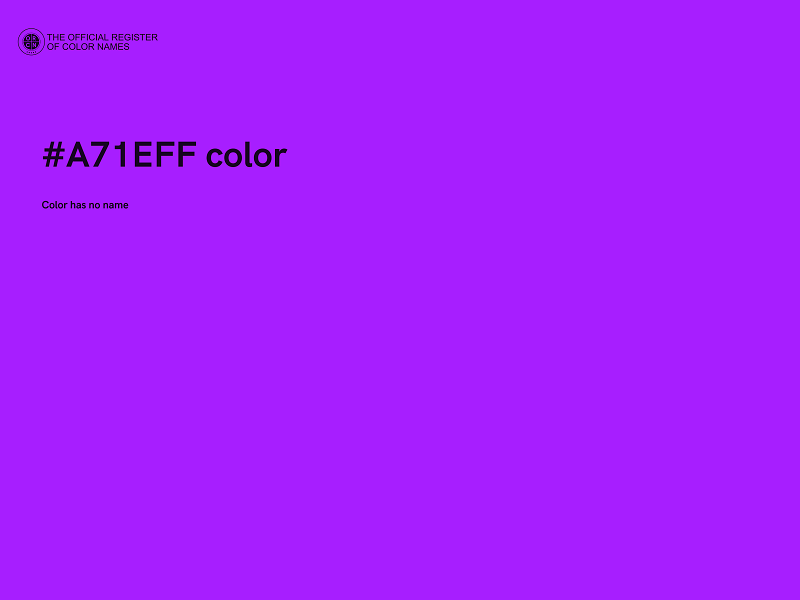 #A71EFF color image