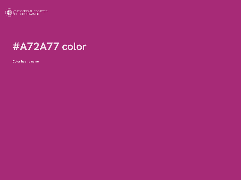 #A72A77 color image