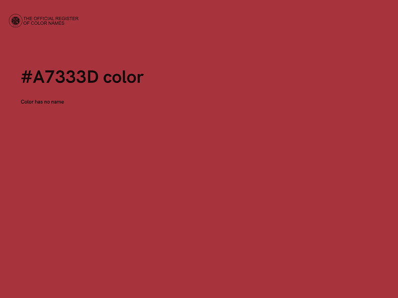 #A7333D color image